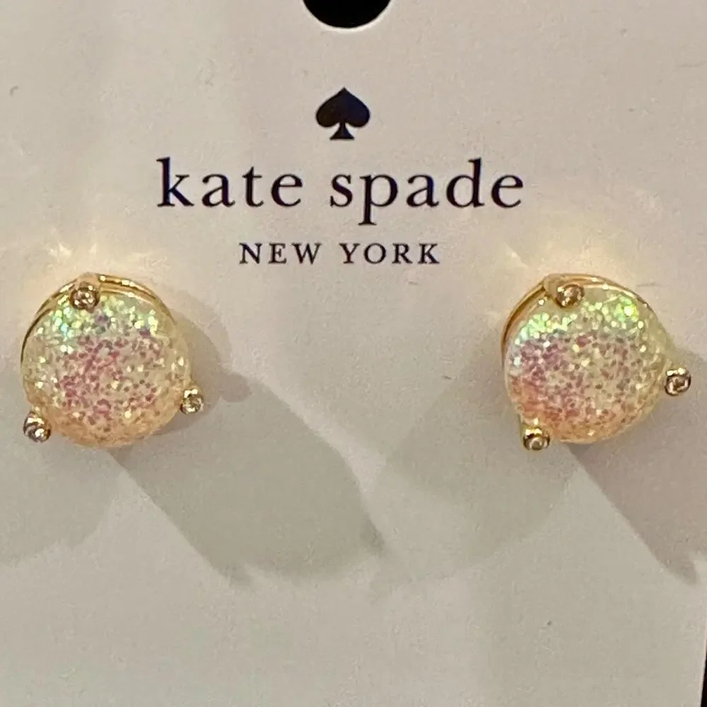 Kate Spade Rise And Shine Glitter Studs - Opal Glitter